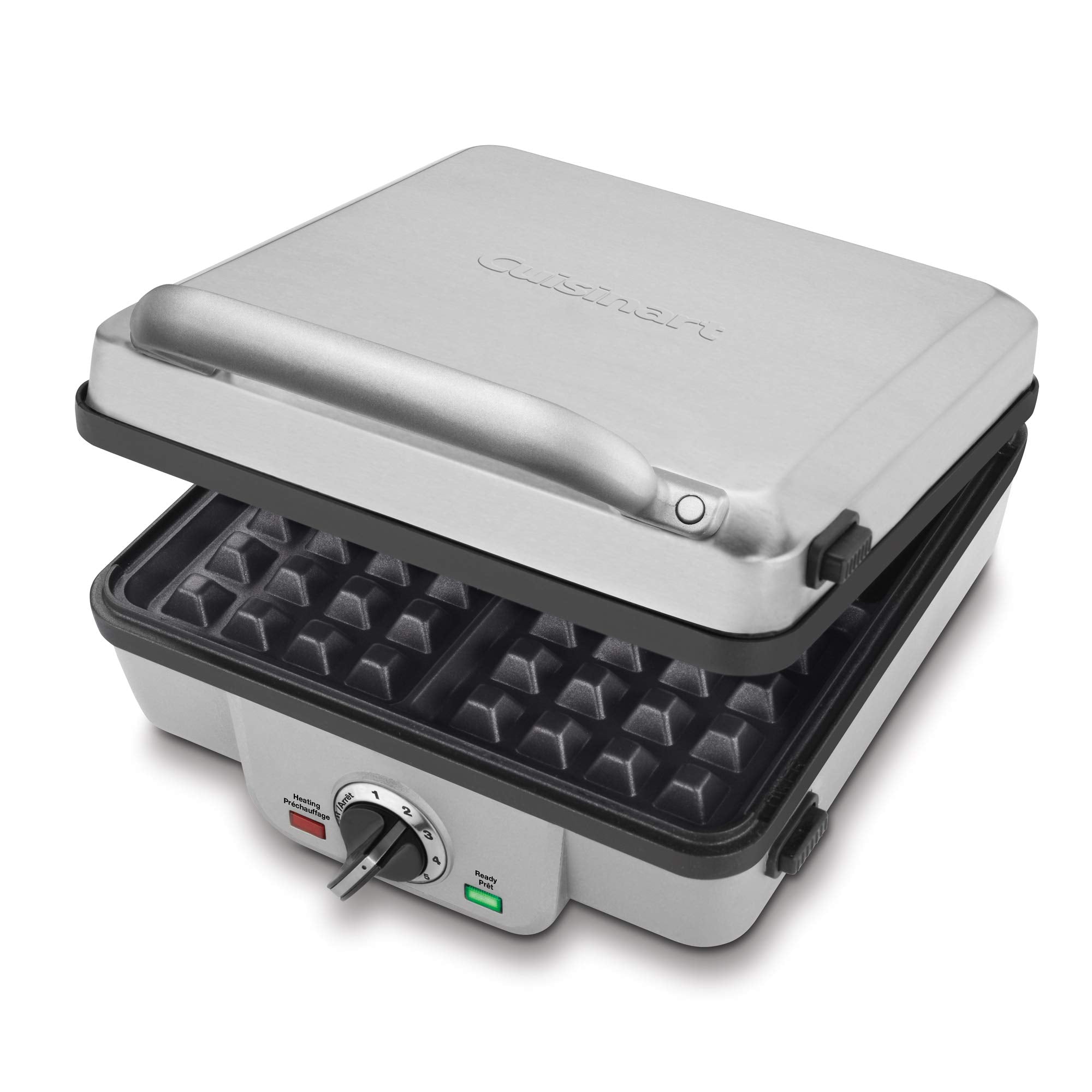 Cuisinart Belgian Waffle Maker with Pancake Plate, Non-Stick Removable Plates, Silver, WAF-350C 🍁 All In One Marketplace Canada