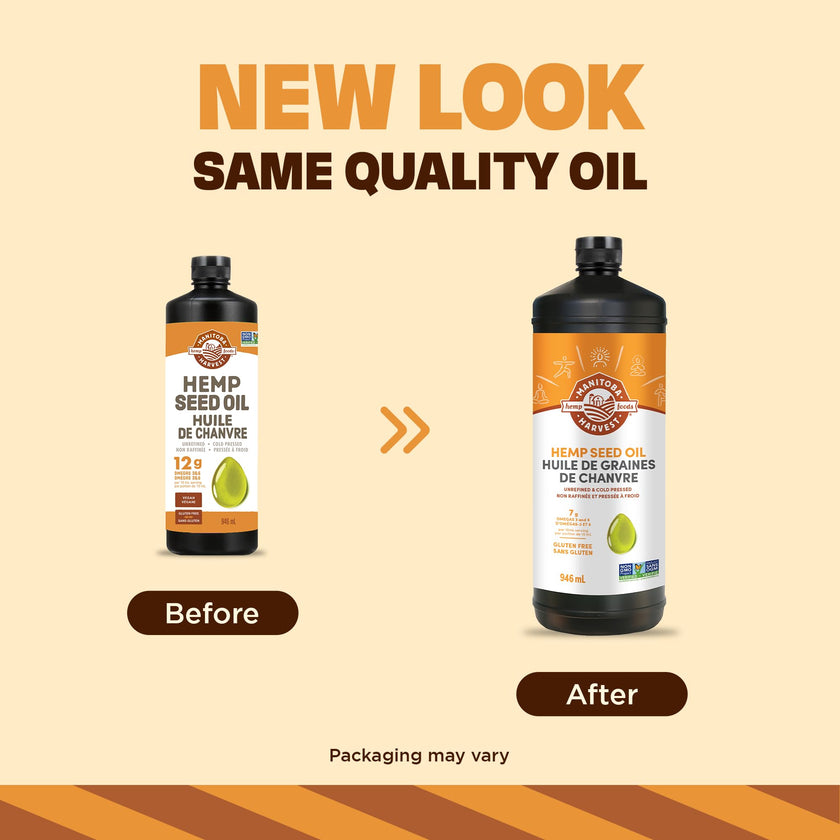 Manitoba Harvest Hemp Seed Oil, 946 ml 🍁 All In One Marketplace Canada