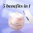 Olay Super Cream with Sunscreen SPF 30, Ultra Lightweight Face Moisturizer with Vitamin C, Hyaluronic Acid, Niacinamide, Vitamin E, and Collagen Peptide that hydrates, smooths, brightens, firms, and protects with SPF, 50 mL 🍁 All In One Marketplace Canada