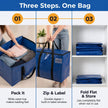 ClearSpace Heavy Duty Storage Bag - Large Moving Boxes with Backpack Straps, Zippers & Handles - Perfect for Traveling, Camping, Christmas Decorations, 4 Pack 🍁 All In One Marketplace Canada