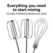Hamilton Beach 6-Speed Electric Hand Mixer for Baking, 250W, QuickBurst, Snap-On Storage Case, Traditional Beaters & Whisk, White (62682G) 🍁 All In One Marketplace Canada