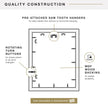 MCS Everline Collection 16x24 Poster Frame Black, Vertical & Horizontal Wall Hanging Large Picture Frame for Photos, Posters & Art Prints (1-Pack) 🍁 All In One Marketplace Canada