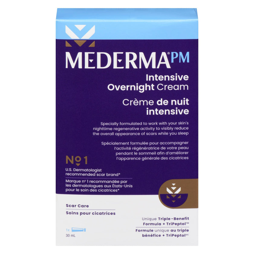 Mederma PM Intensive Overnight Scar Cream | Reduces the appearance of Old & New scars while you sleep, 30 ml 🍁 All In One Marketplace Canada
