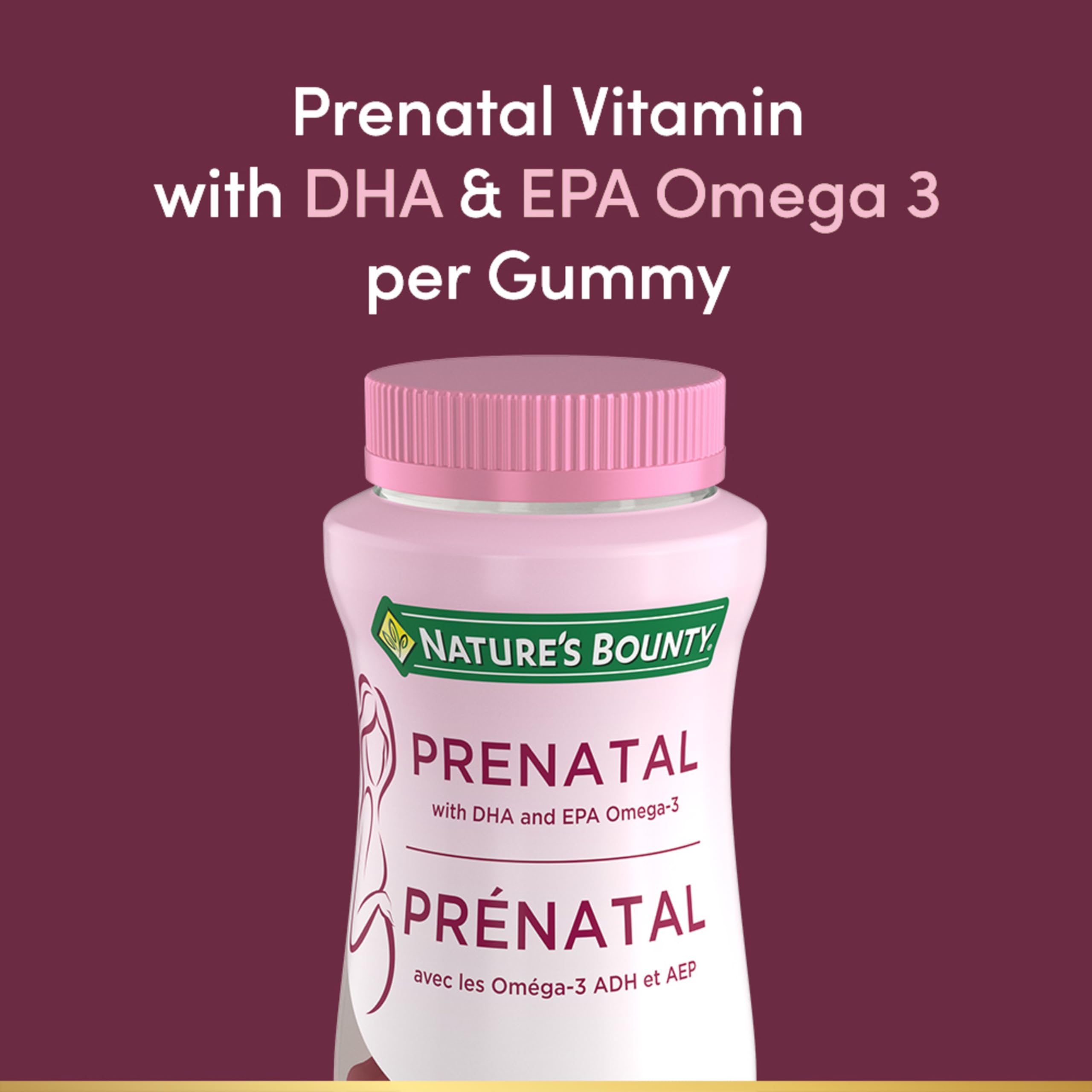 NATURE'S BOUNTY Prenatal With DHA & EPA Omega-3, Helps Reduce Risk Of Neural Tube Defects, 270 g 🍁 All In One Marketplace Canada