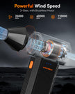 WOLFBOX MegaFlow 50 Compressed Air Duster-110000RPM Super Power Cordless Air Duster, 3-Gear Adjustable Mini Blower with Rechargeable Battery, Dust Blower for Computer, Keyboard, House, Outdoor and Car 🍁 All In One Marketplace Canada