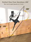Mounting Dream TV Mount for Most 26-55 Inch TVs, Full Motion TV Wall Mount with Perfect Center Design on Single Stud Articulating Mount Max VESA 400x400mm up to 77 LBS, MD2413-MX 🍁 All In One Marketplace Canada