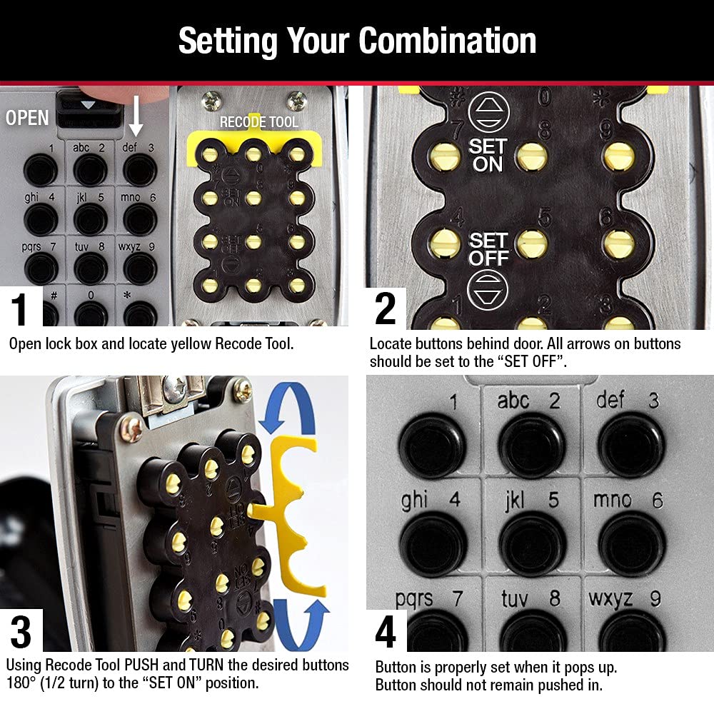 Master Lock 5422D Push Button Portable Key Safe 🍁 All In One Marketplace Canada