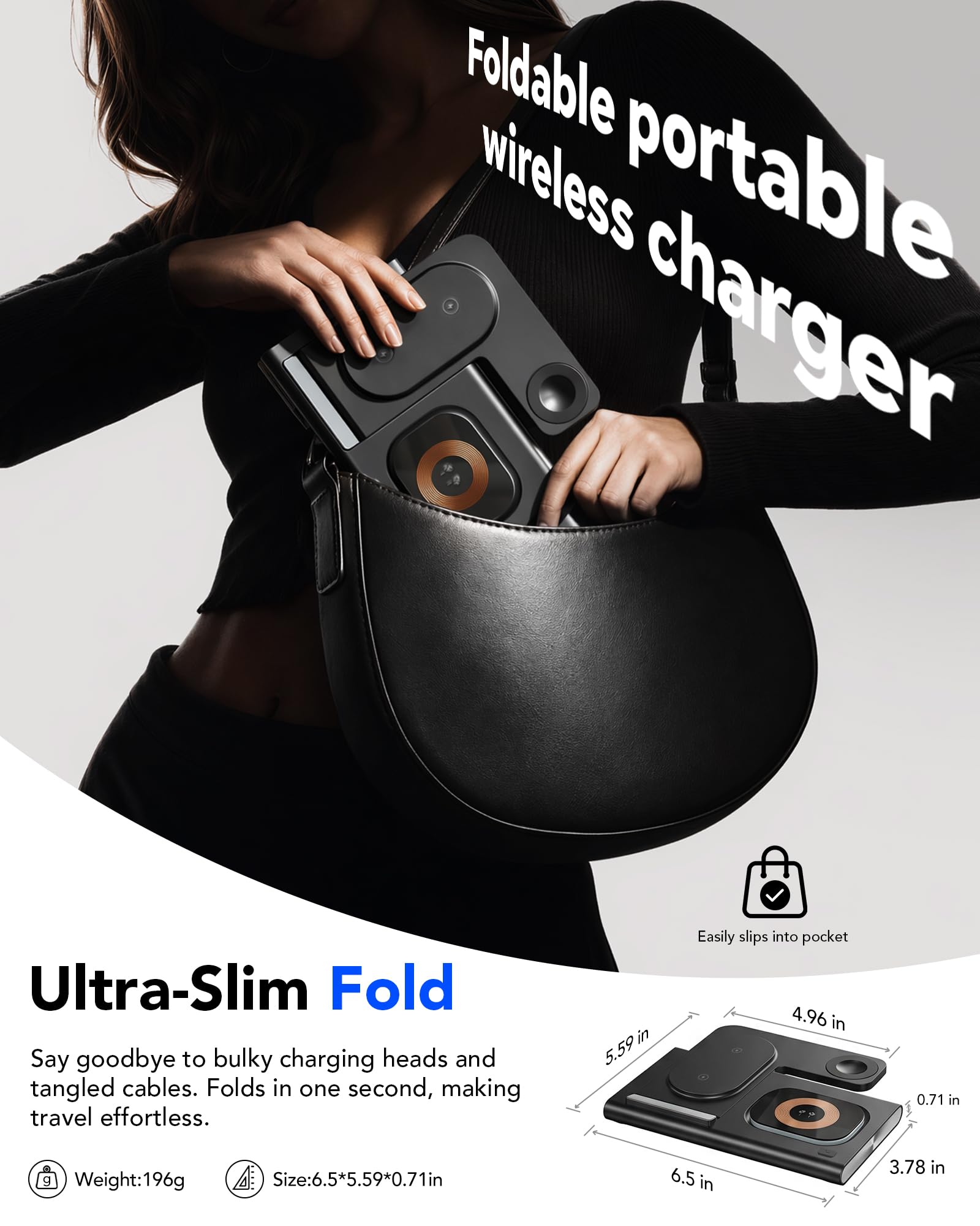 3 in 1 Foldable Wireless Fast Charging Station for Apple Multiple Devices 🍁 All In One Marketplace Canada