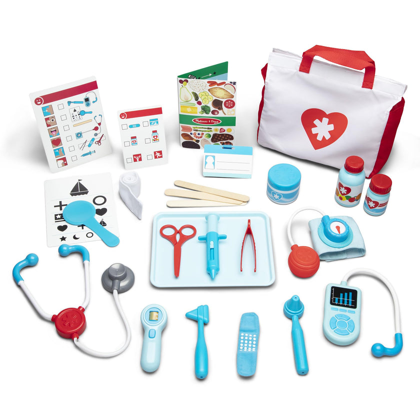 Melissa & Doug Get Well Doctor Kit, 25-Piece Toddler Doctor Play Set, Realistic Pretend Play Toys & Accessories, Preschool Toys for Girls & Boys Ages 3+ 🍁 All In One Marketplace Canada