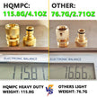 HQMPC Garden Hose Quick Connect Solid Brass Quick Connector Garden Hose Fitting Water Hose Connectors 3/4 inch GHT (2SETS) 🍁 All In One Marketplace Canada