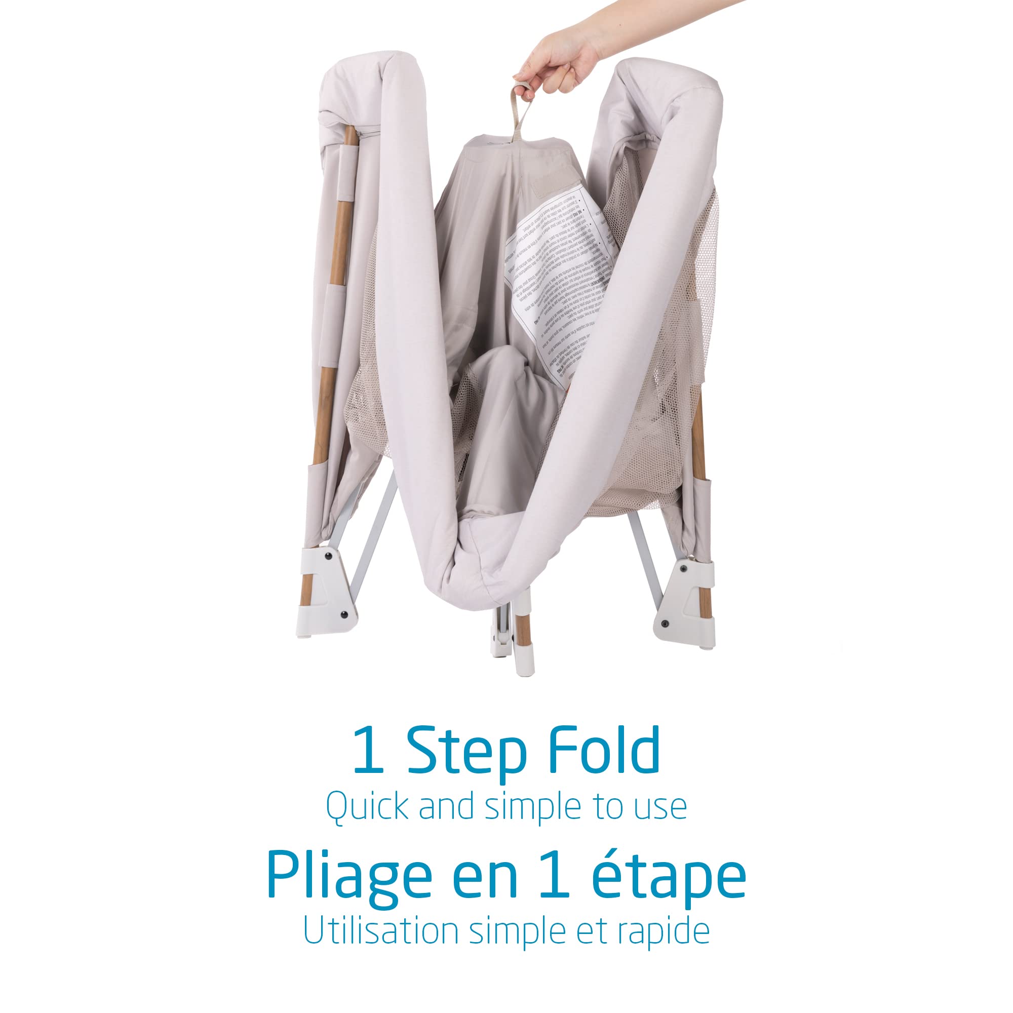 Maxi-Cosi Swift Playard, Playpen with 3-in-1 (Newborn bassinet, toddler, play), Portable, ultra comfort, 1 step fold, travel bag included, Horizon Sand 🍁 All In One Marketplace Canada