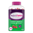 RestoraFIBRE+ Energy Daily Prebiotic Fibre Supplement Gummies for Adults, Promotes Regularity and A Healthy Digestive System and Supports Energy Metabolism, Packed with B Vitamins, 115 Count 🍁 All In One Marketplace Canada