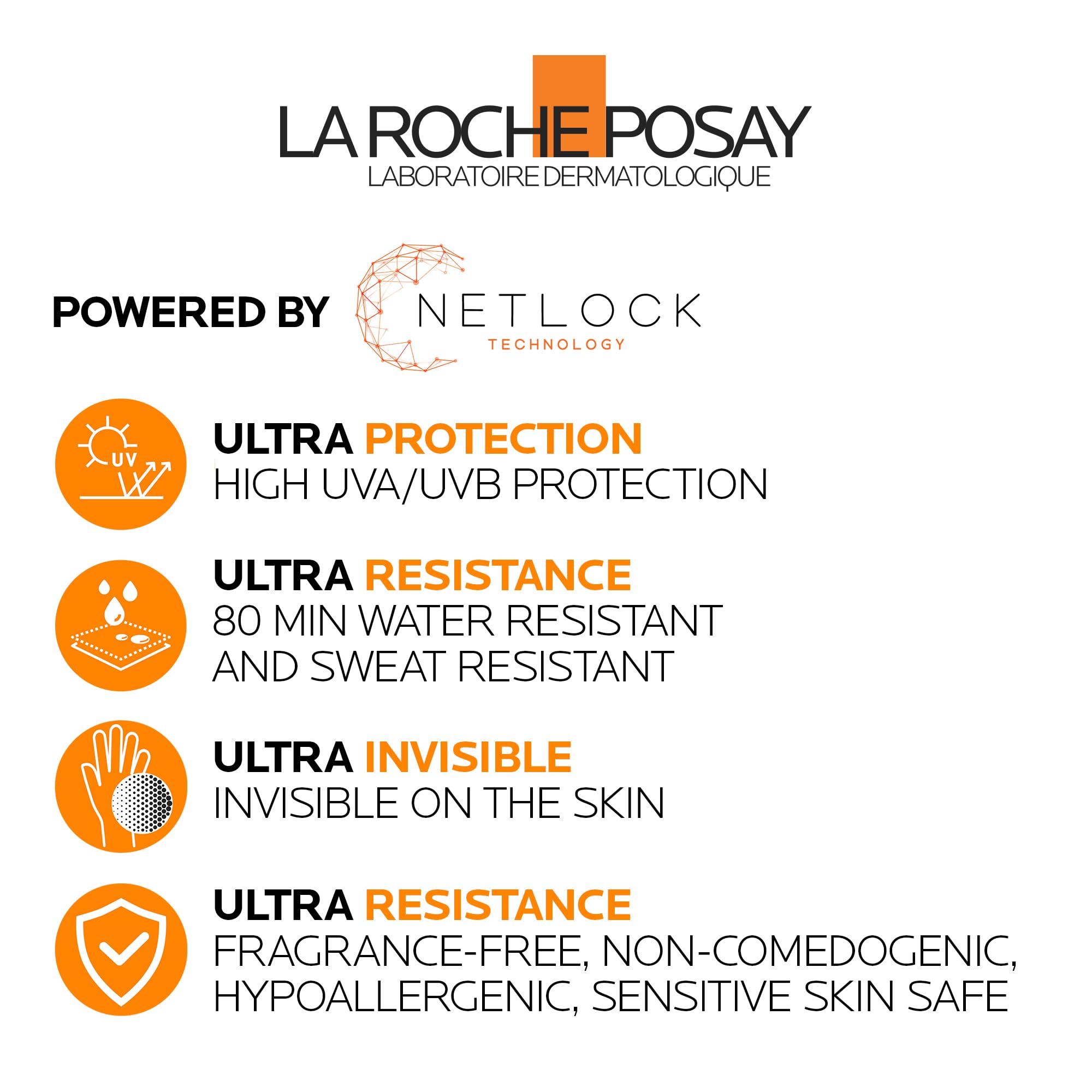 La Roche-Posay Anthelios Ultra Fluid Body Sunscreen Broad Spectrum SPF 50+, Reef Safe, Non-Greasy Matte Finish, 80 Min Water & Sweat Resistant, Fragrance Free, Dermatologist Recommended, 125ML 🍁 All In One Marketplace Canada