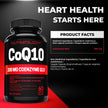 Nutratology® Coenzyme Q10 (CoQ10) 200MG - Cardiovascular Health Support - Antioxidant for Heart Health - Helps Reduce the Frequency of Migraines - CoQ10 Supplement - 60 Capsules 🍁 All In One Marketplace Canada