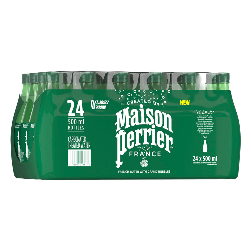Maison Perrier Unflavoured Carbonated Water, 24 Bottles, 500 ml 🍁 All In One Marketplace Canada
