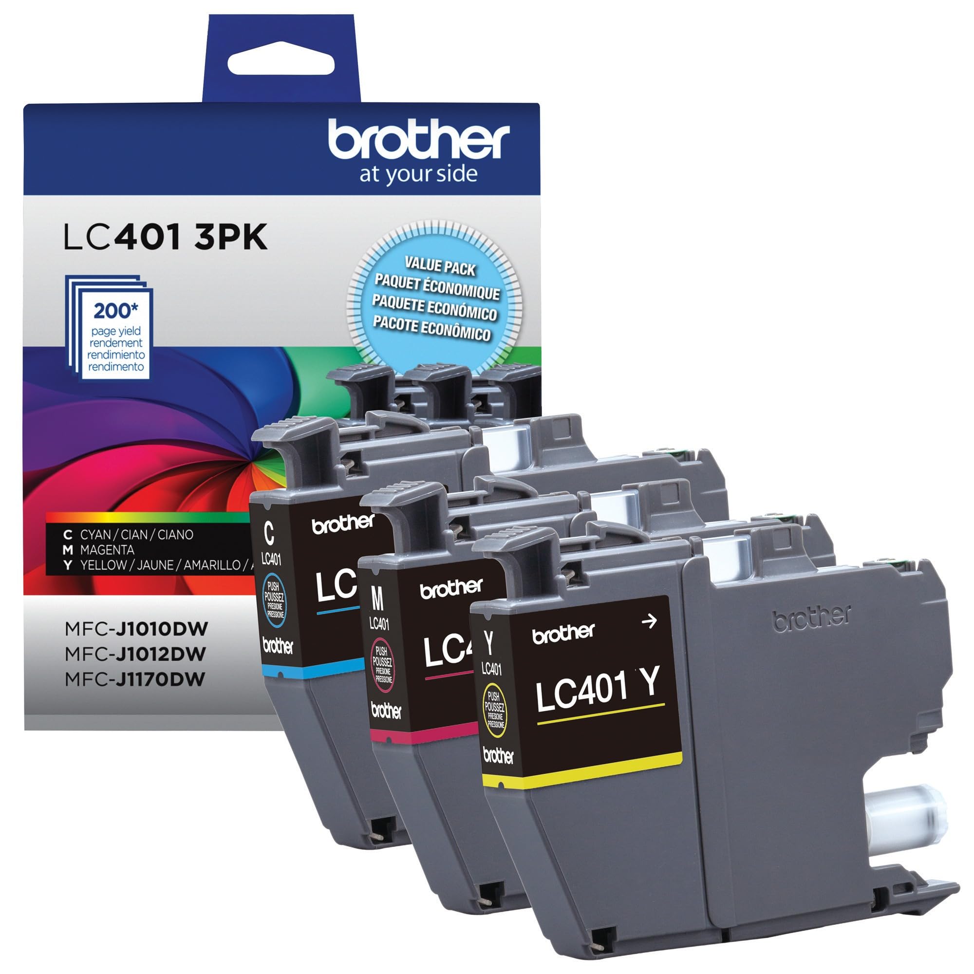 Brother Genuine LC4013PKS Standard-Yield Colour Ink Cartridge 3-Pack 🍁 All In One Marketplace Canada
