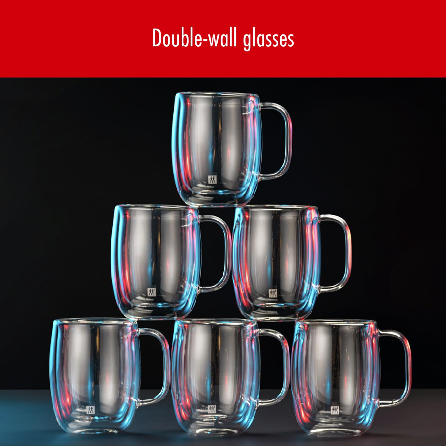 ZWILLING Sorrento Plus 2 Piece Insulated Double-Wall Borosilicate Glass Coffee Mug - 355 ml 🍁 All In One Marketplace Canada