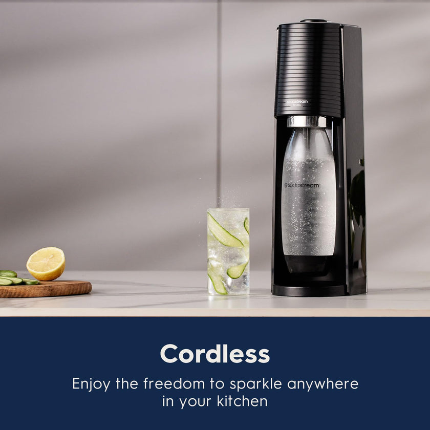 SodaStream Terra Sparkling Water Maker (Blue) with CO2 Cylinder, 1L Dishwasher Safe Bottle & Bubly Drink 🍁 All In One Marketplace Canada