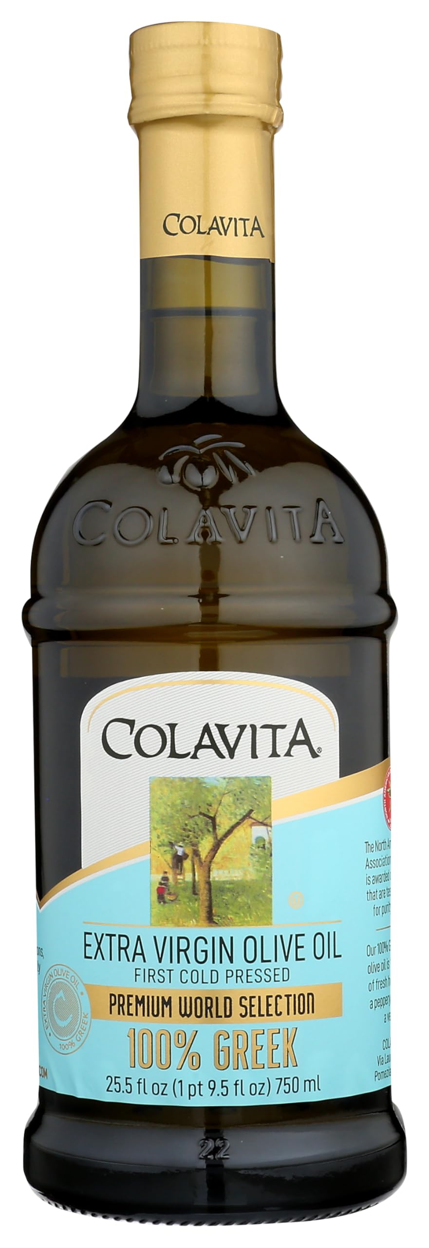 Colavita 100% Greek Extra Virgin Olive Oil, 750 ml, Glass Bottle,Package may vary 🍁 All In One Marketplace Canada