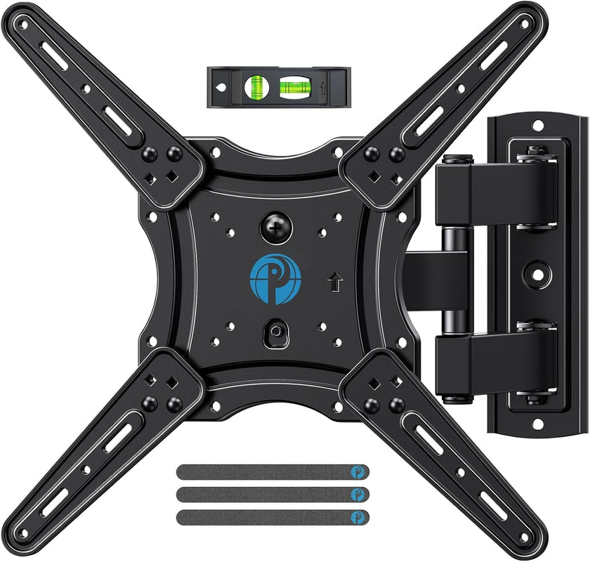 Pipishell Full Motion TV Wall Mount for 26-65 Inch Flat Curved Screen TVs, Max VESA 400x400mm up to 77 lbs, Swivel TV Mount Wall Bracket with Articulating Arms, Tilt, Extension, PIMF7 🍁 All In One Marketplace Canada