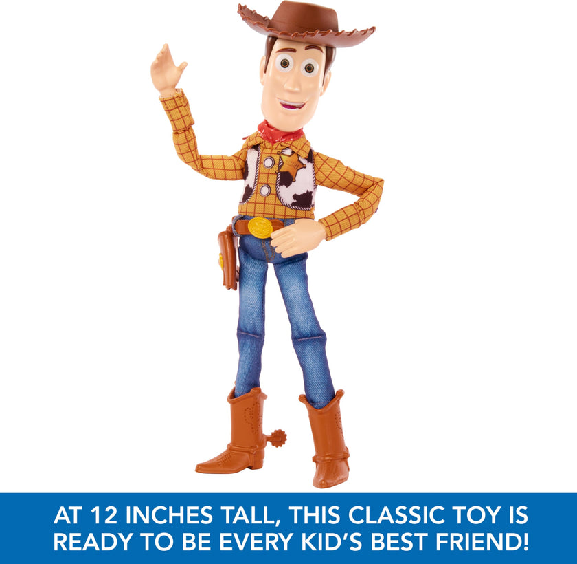 Mattel Disney Pixar Toy Story Talking Woody Action Figure & Accessory, Roundup Fun 12-inch Collectible with 30+ Sounds & Phrases 🍁 All In One Marketplace Canada