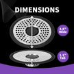 ShowerShroom SHSULT755 Ultra Revolutionary Shower Hair Catcher Drain Protector, Stainless 🍁 All In One Marketplace Canada