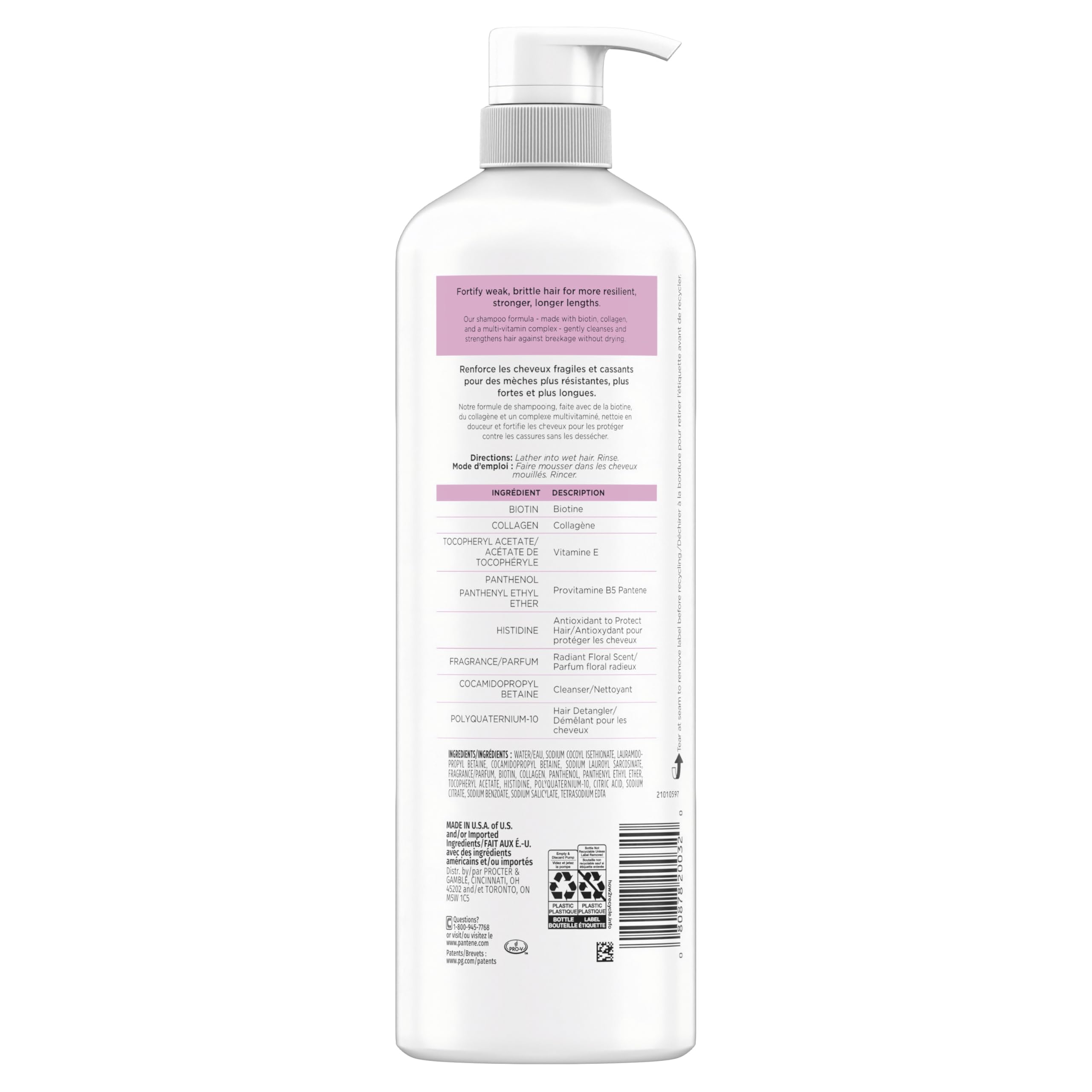 Pro-V Miracles Infinite Lengths Biotin + Collagen Sulfate-Free Shampoo 888mL 🍁 All In One Marketplace Canada