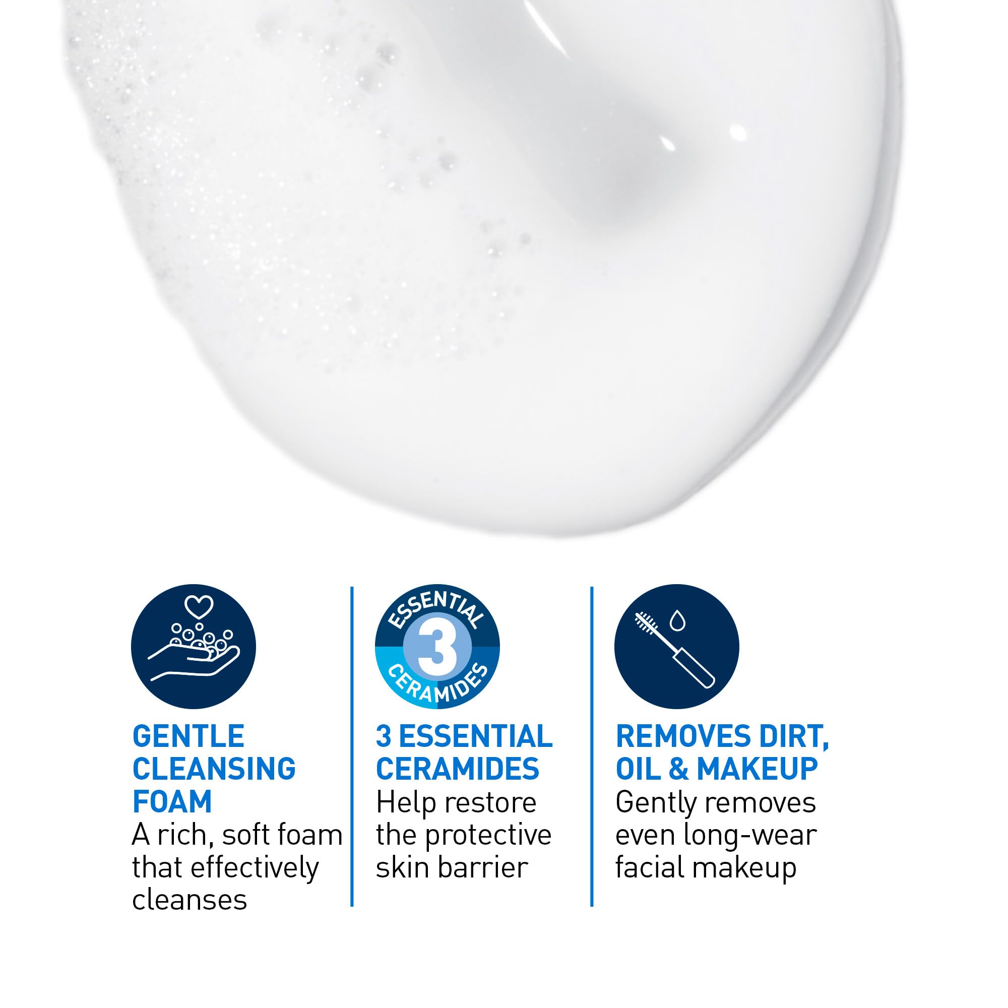 CeraVe Hydrating Cream-to-Foam Face Cleanser, One-Step Face Wash With Hyaluronic Acid & Amino Acid Complex, Gently Cleanses Skin, Non-Comedogenic, Fragrance-Free, Normal to dry skin, 562mL 🍁 All In One Marketplace Canada