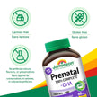 Jamieson Prenatal 100% Complete Multivitamin + DHA, with Folic Acid and Iron, 60 Softgels. For Prenatal, Postnatal and Breastfeeding, Supports Baby's Developing Brain, Gluten-Free, One Per Day 🍁 All In One Marketplace Canada