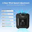 Portable Waist Fan Rechargeable Waist Clip Fan 12000mAh,6 Speeds 16000RPM Strong Airflow Personal Fans with Max 30H Working Time,Hands-Free Hanging Neck Fan,Wearable Belt Fans for Outdoor/Jobsite 🍁 All In One Marketplace Canada