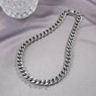 Thick Cuban Link Chain Titanium Steel Necklace Clavicle Chain
