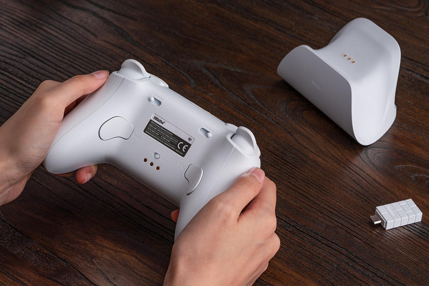 8BitDo Ultimate 2 Bluetooth Controller for Switch/Switch 2 & Windows PC, Switch Pro Controller with TMR Joysticks, Switchable Hall Effect/Tactile Triggers, Vibration and Motion Control - White 🍁 All In One Marketplace Canada