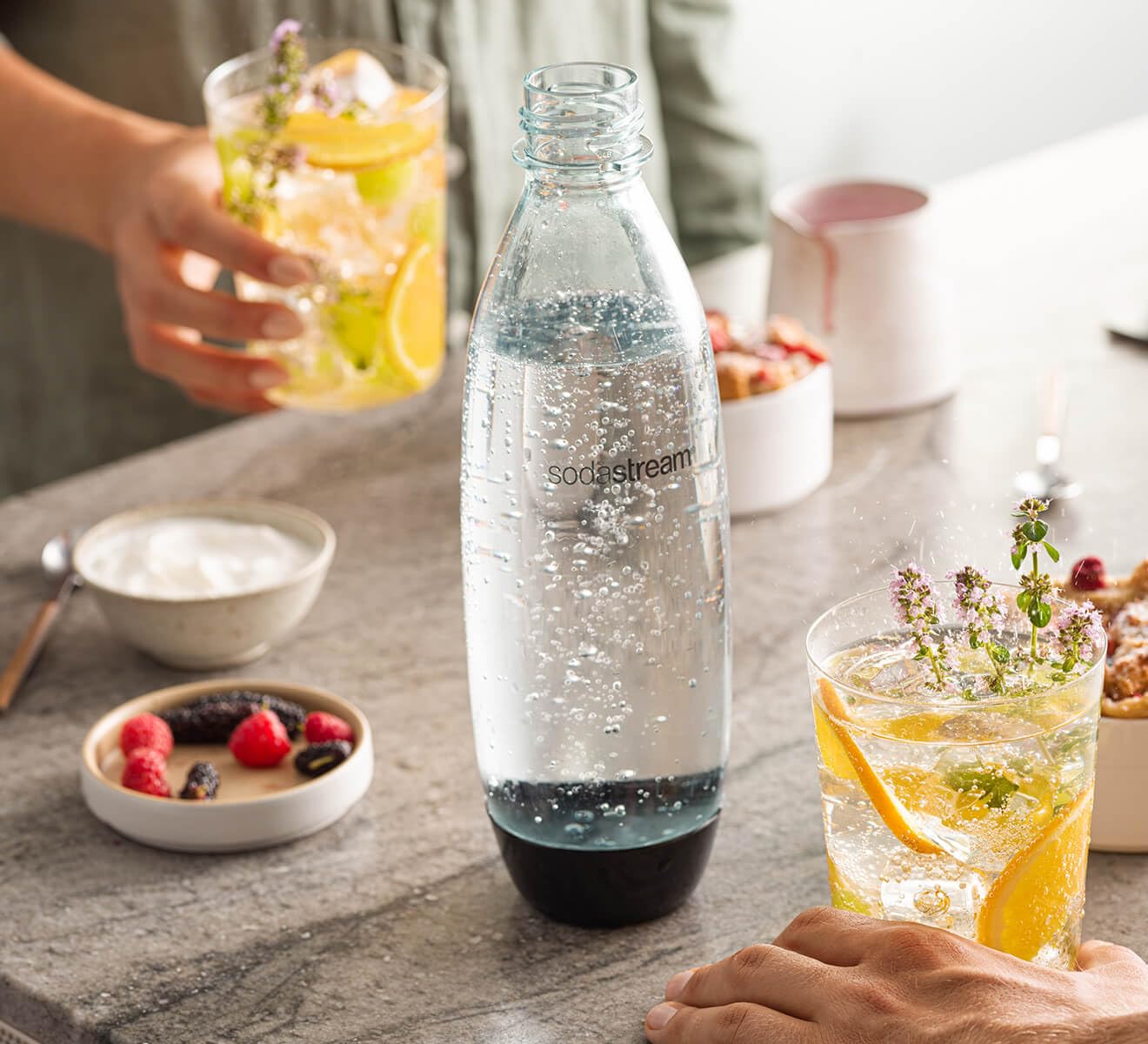 Sodastream 1L Fuse Black Bottles Twin Pack - Dishwasher Safe 🍁 All In One Marketplace Canada