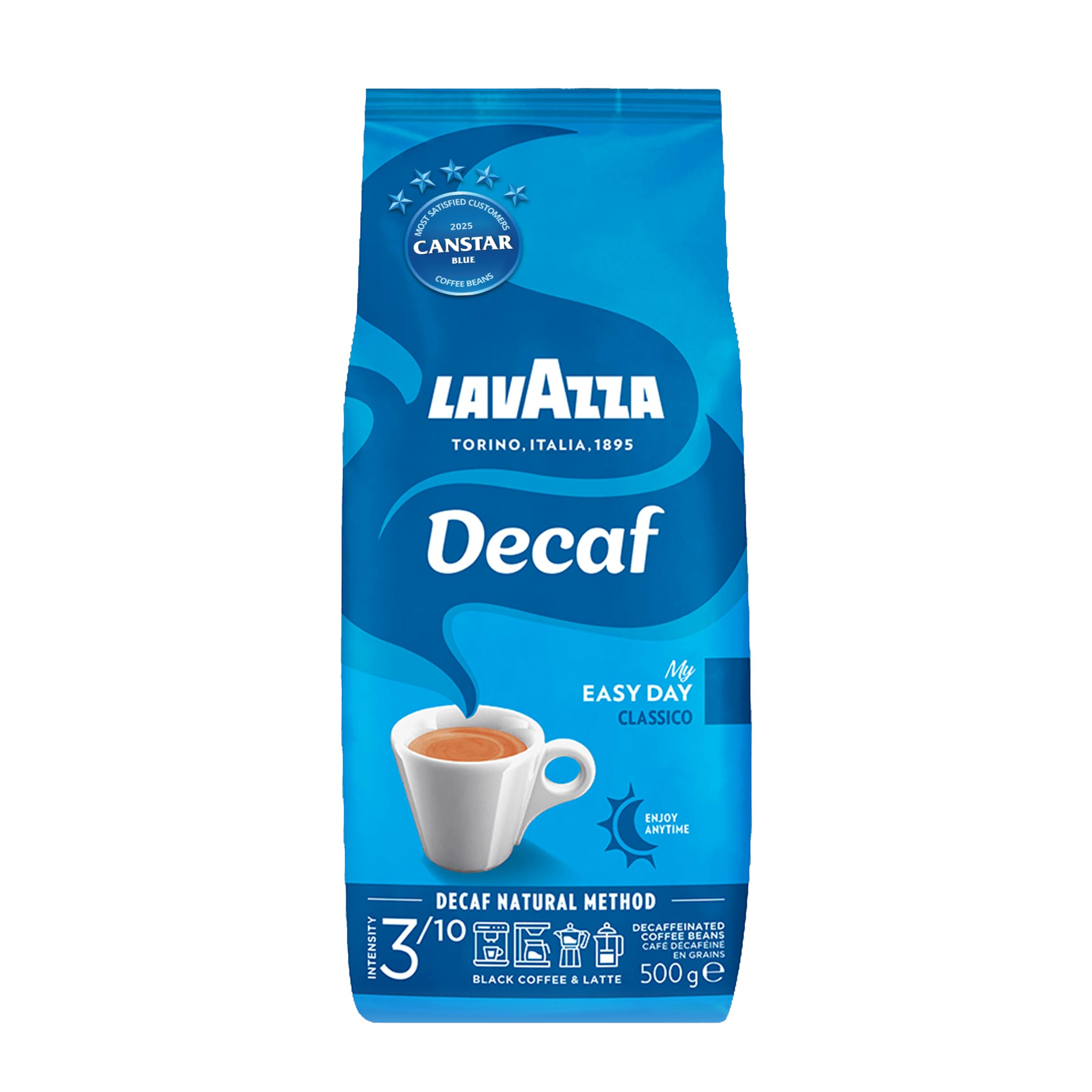 Lavazza Dek Whole Bean Coffee Blend, Decaffeinated Dark Espresso Roast, 1.1-Pound (.5 KG) Bag 🍁 All In One Marketplace Canada