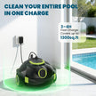 Robotic Pool Cleaner, Cordless Pool Vacuum for Above Ground & Inground Flat Pools with Dual Motors, 150 Min Runtime, Auto-Parking, Powerful Pool Vacuum Robot for Up to 1300 Sq.Ft (Moss) 🍁 All In One Marketplace Canada