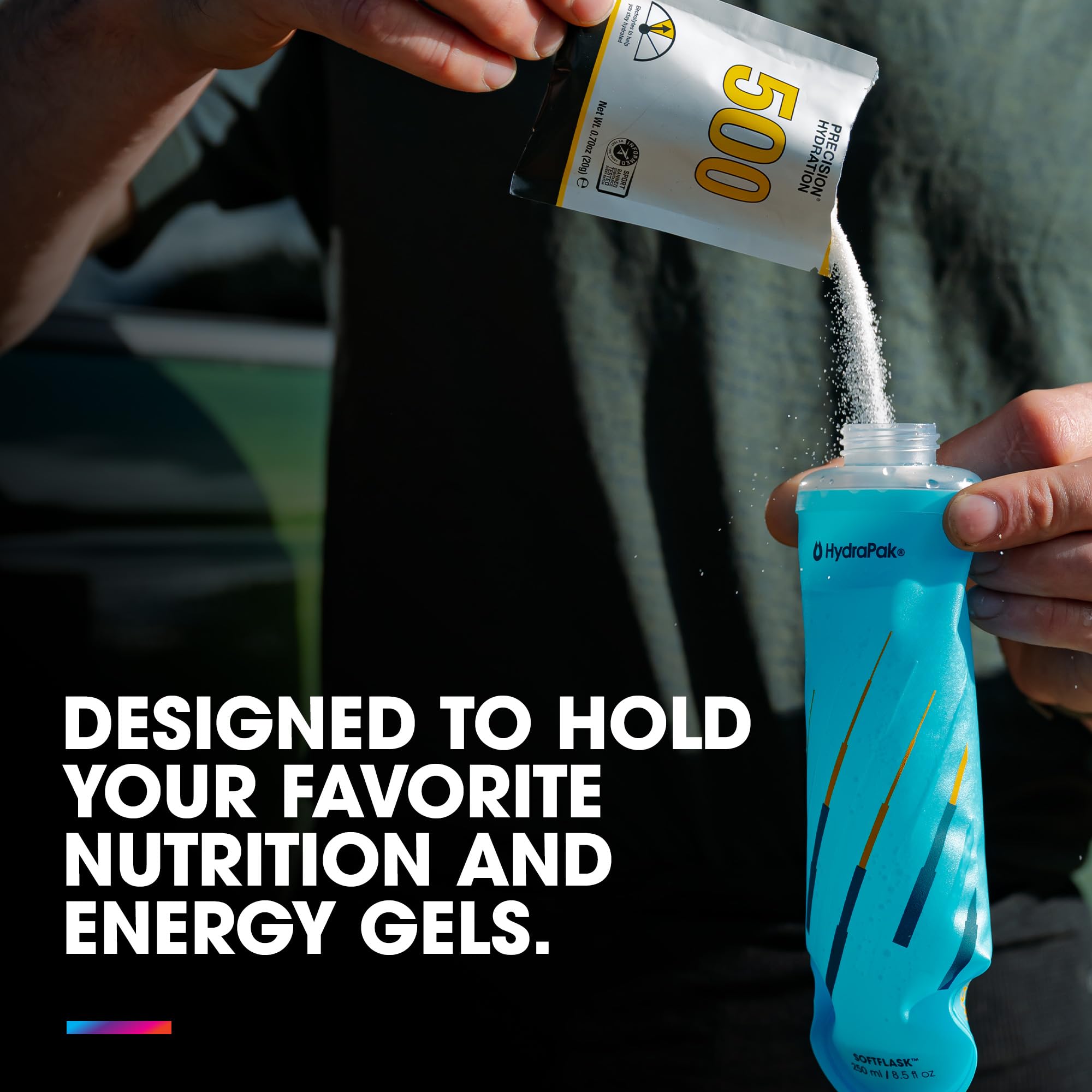HydraPak SoftFlask Collapsible Nutrition Flask 2-Pack (250ml, Malibu) 🍁 All In One Marketplace Canada