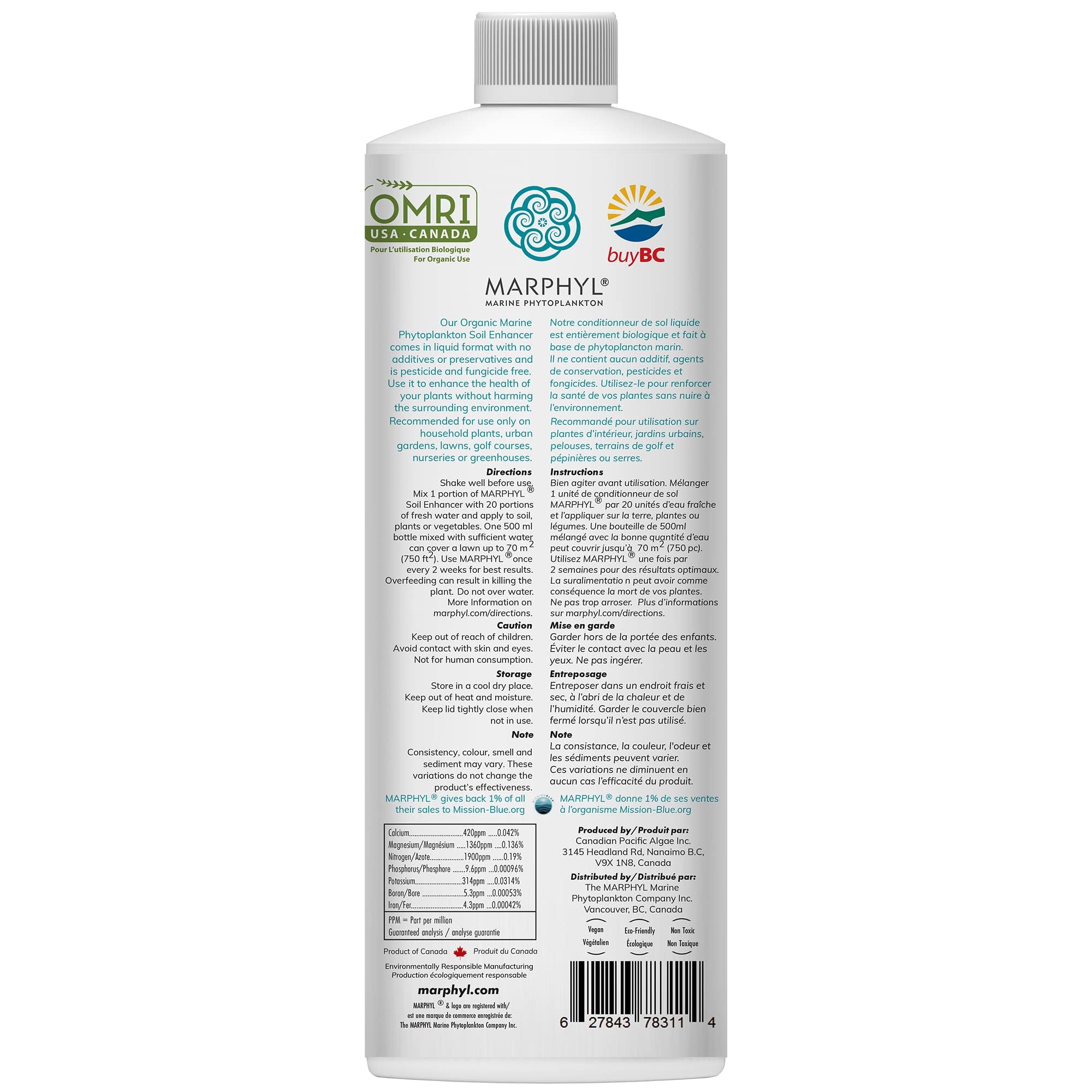 MARPHYL All-Purpose Plant Food – Organic Nutrient-Rich Fertilizer & Soil Enhancer for Indoor & Outdoor Flowers, Vegetables, Succulents, Bamboo & Hydroponics 🍁 All In One Marketplace Canada