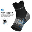 Plantar Fasciitis Sock (6 Pairs) for Men and Women, Ankle Brace Compression Socks with Arch Support for Achilles Tendonitis, Heel Pain, Swelling & Arthritis Relief, Black, Large 🍁 All In One Marketplace Canada
