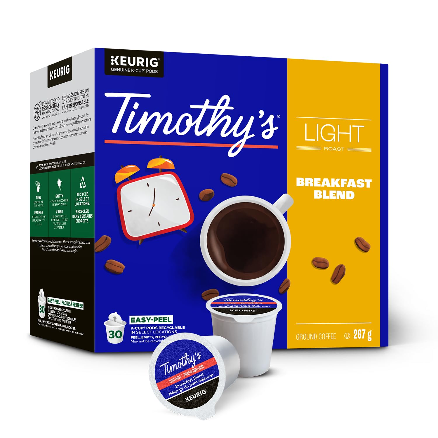 Timothy`s Breakfast Blend Single Serve Keurig K-Cup Pods for Keurig Brewers, 30 Count 🍁 All In One Marketplace Canada