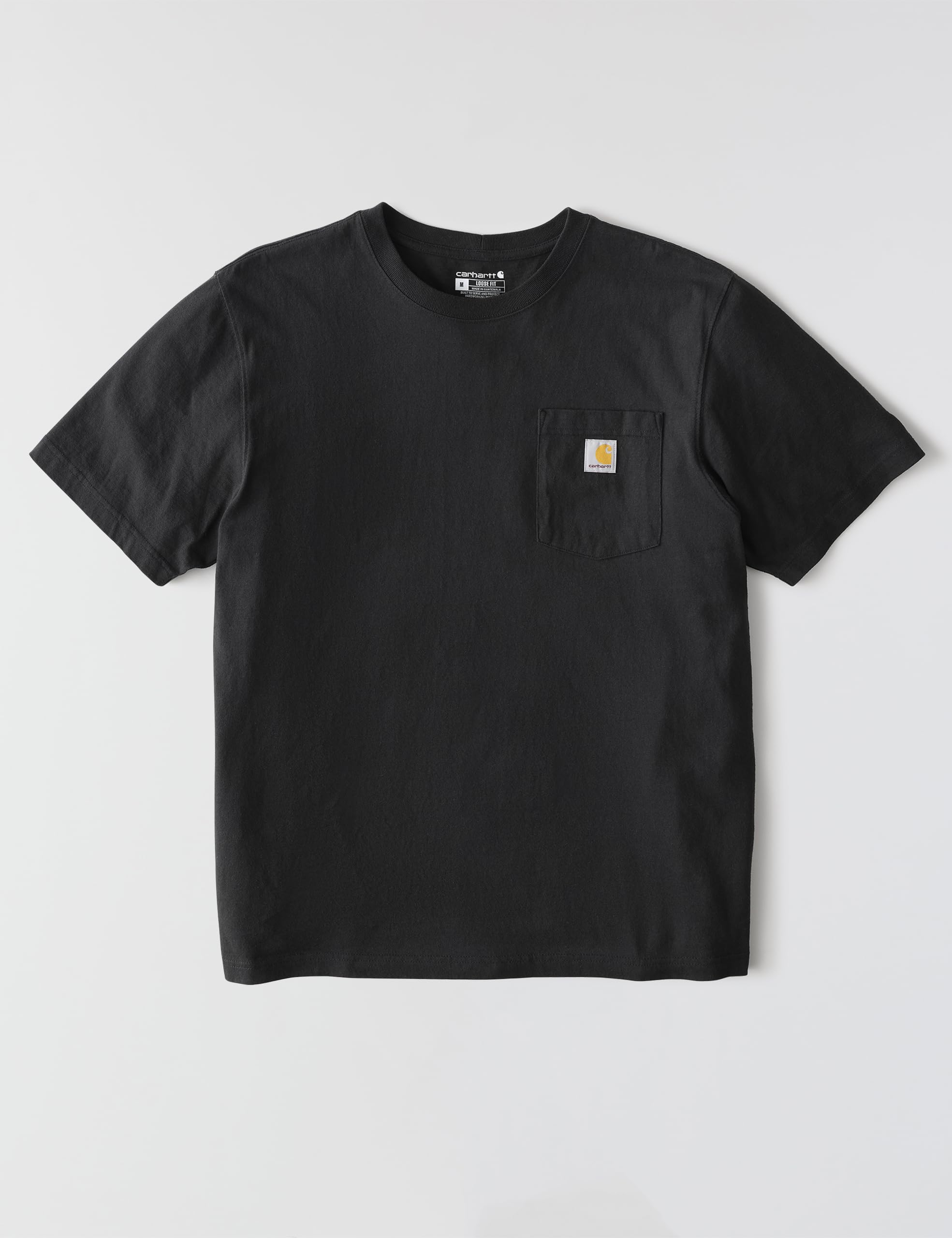 Carhartt Men's Big and Tall K87 Workwear Short Sleeve T-Shirt (Regular and Big & Tall Sizes), Black, X-Large 🍁 All In One Marketplace Canada