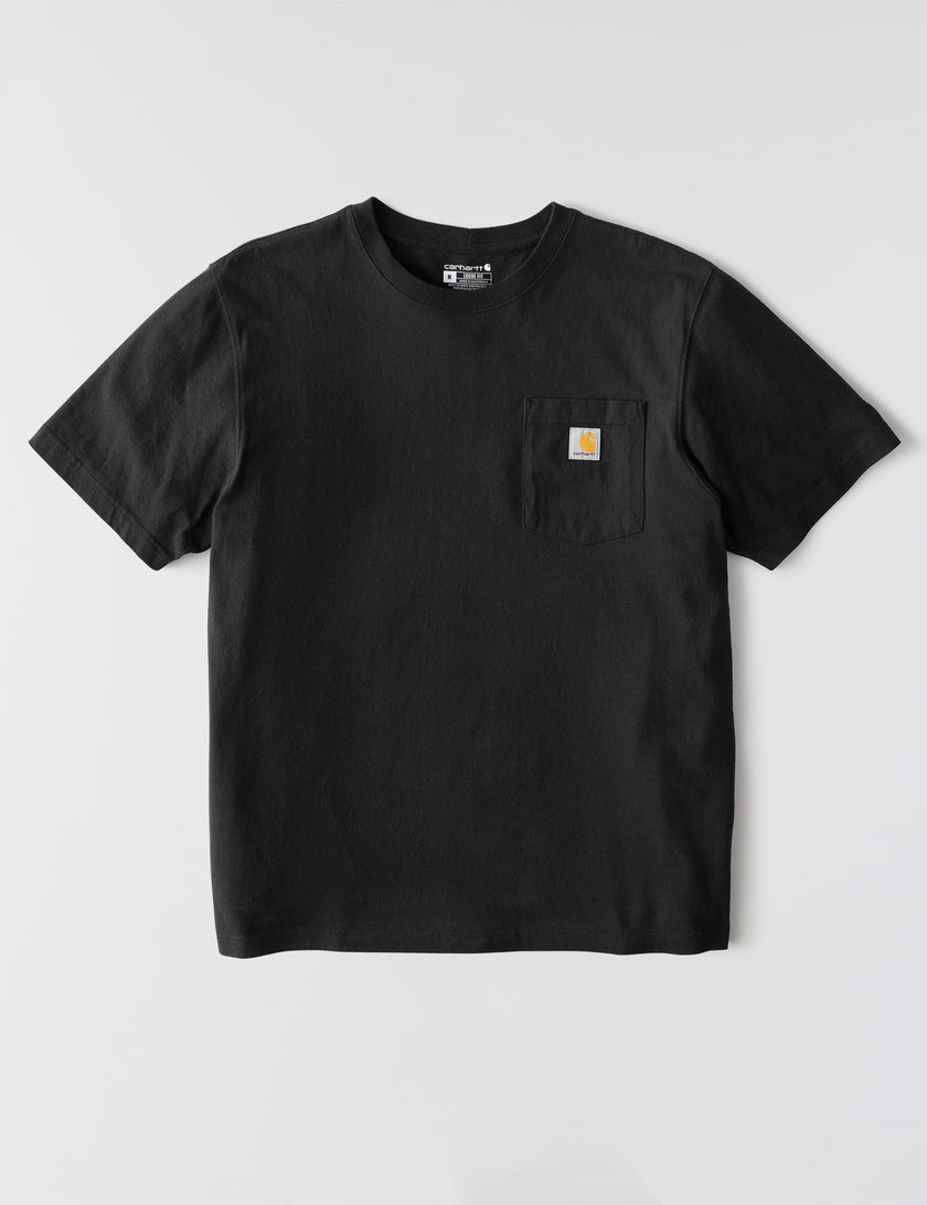 Carhartt Men's Big and Tall K87 Workwear Short Sleeve T-Shirt (Regular and Big & Tall Sizes), Black, X-Large 🍁 All In One Marketplace Canada