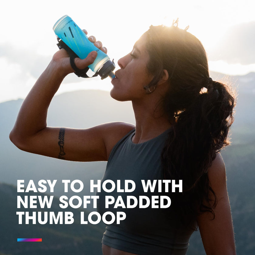 HydraPak SkyFlask Speed - Collapsible Handheld Running Water Bottle (500ml) - Adjustable Strap, Lightweight, Spill-Proof Cap 🍁 All In One Marketplace Canada