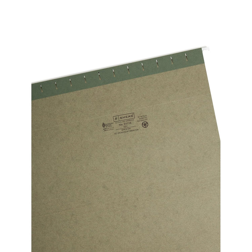 Smead Hanging Folder Without Tab, Green, Legal, 25 Per Box (64110) 🍁 All In One Marketplace Canada