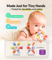 Infinno Baby Teething Toy with Rattle Spinner, BPA-Free Silicone for Baby 🍁 All In One Marketplace Canada
