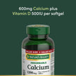 NATURE'S BOUNTY Calcium Plus Vitamin D3, Absorbable, 1200 mg, Helps Bones & Teeth, Softgels, 535 g 🍁 All In One Marketplace Canada