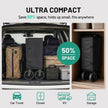 Overmont 3-in-1 Collapsible Wagon Cart, Ultra-Compact Foldable Wagon for SUV Trunk & Apartment Storage, Lightweight 120L Utility Cart with Dual Side Opening for Grocery, Camping & Sports 🍁 All In One Marketplace Canada