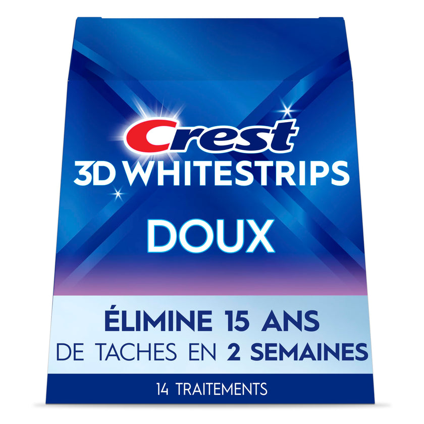 Crest 3D Whitestrips Gentle At-home Teeth Whitening Kit, 14 Treatments, Gently Removes 15 Years of Stains 🍁 All In One Marketplace Canada