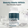 Nutrawave Extra Strength Biotin 10000mcg – Biotin for Hair Growth, Lush Hair, Glowing Skin & Strong Nails, Ideal for Women & Men, Non-GMO, Vegan, Gluten-Free. 120 Capsules 🍁 All In One Marketplace Canada