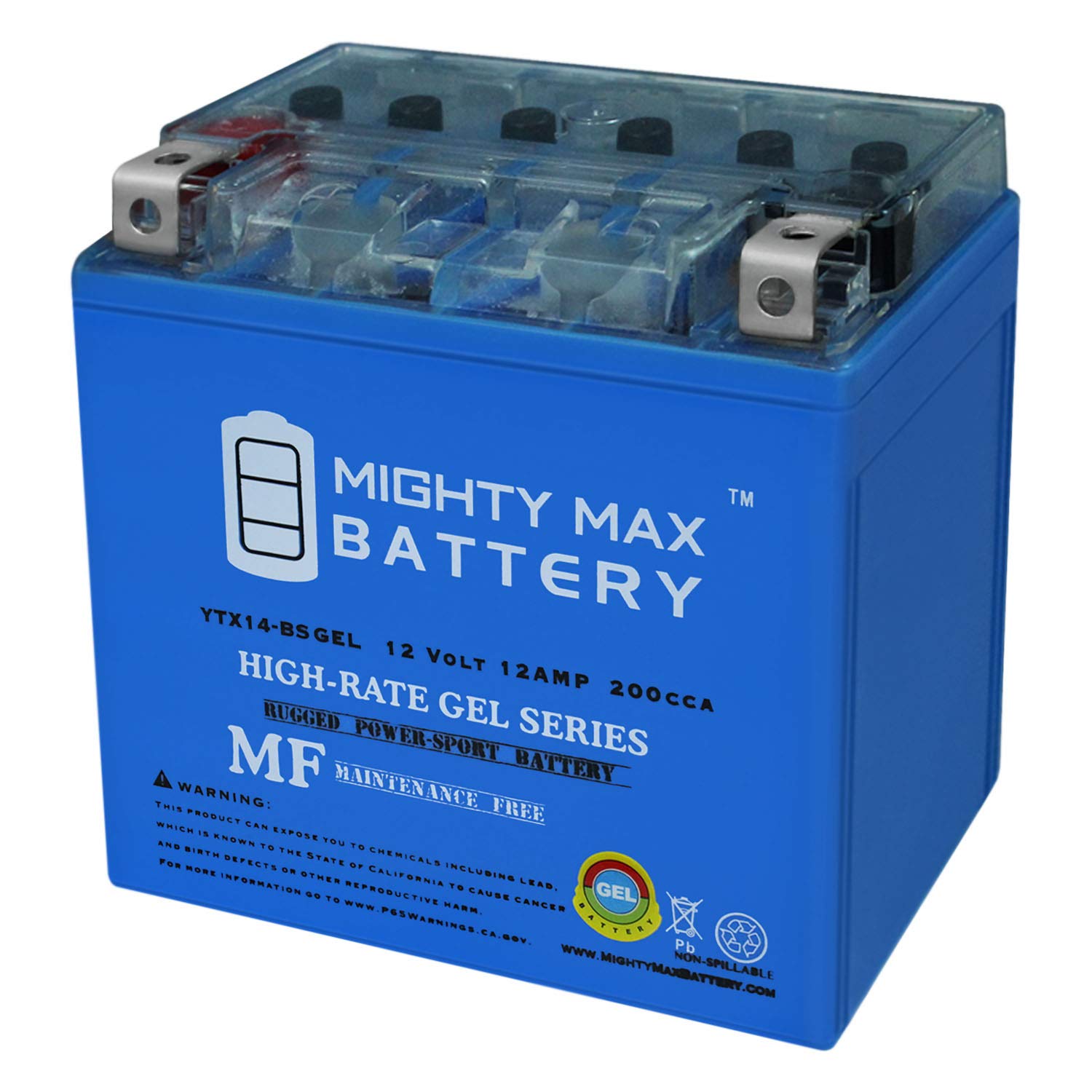 Mighty Max Battery YTX14-BS Gel - 12V 12AH 200 CCA - Battery Brand Product 🍁 All In One Marketplace Canada