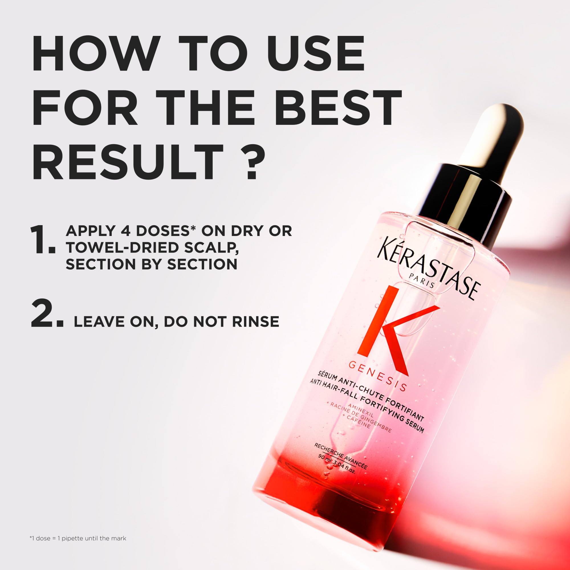 Kérastase Genesis Hair Serum, Nourishing Fortifying Leave-In, For Weakened Hair, With Ginger Root Edelweiss Flower, 90 ml 🍁 All In One Marketplace Canada